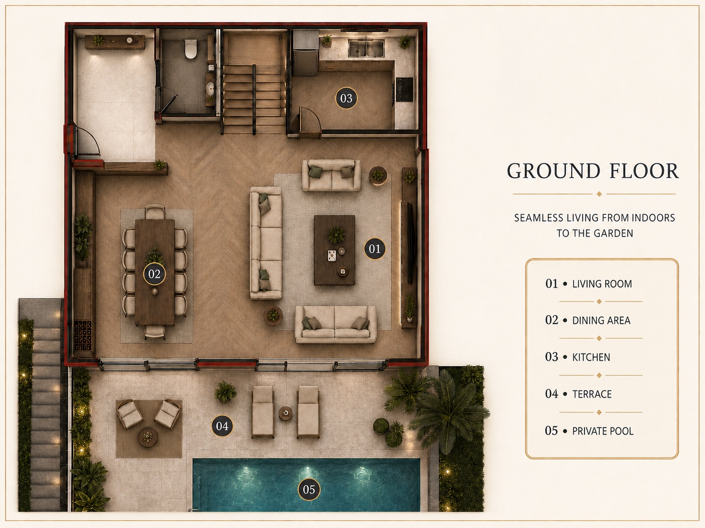 Bahçe katı planı