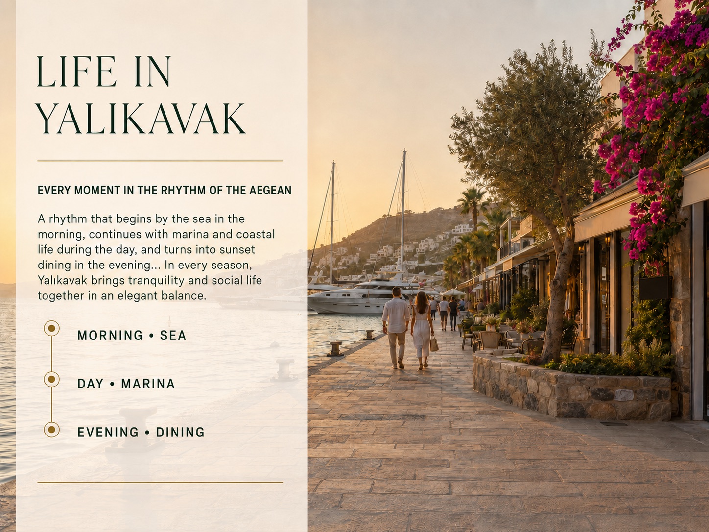 Life in Yalıkavak by the marina